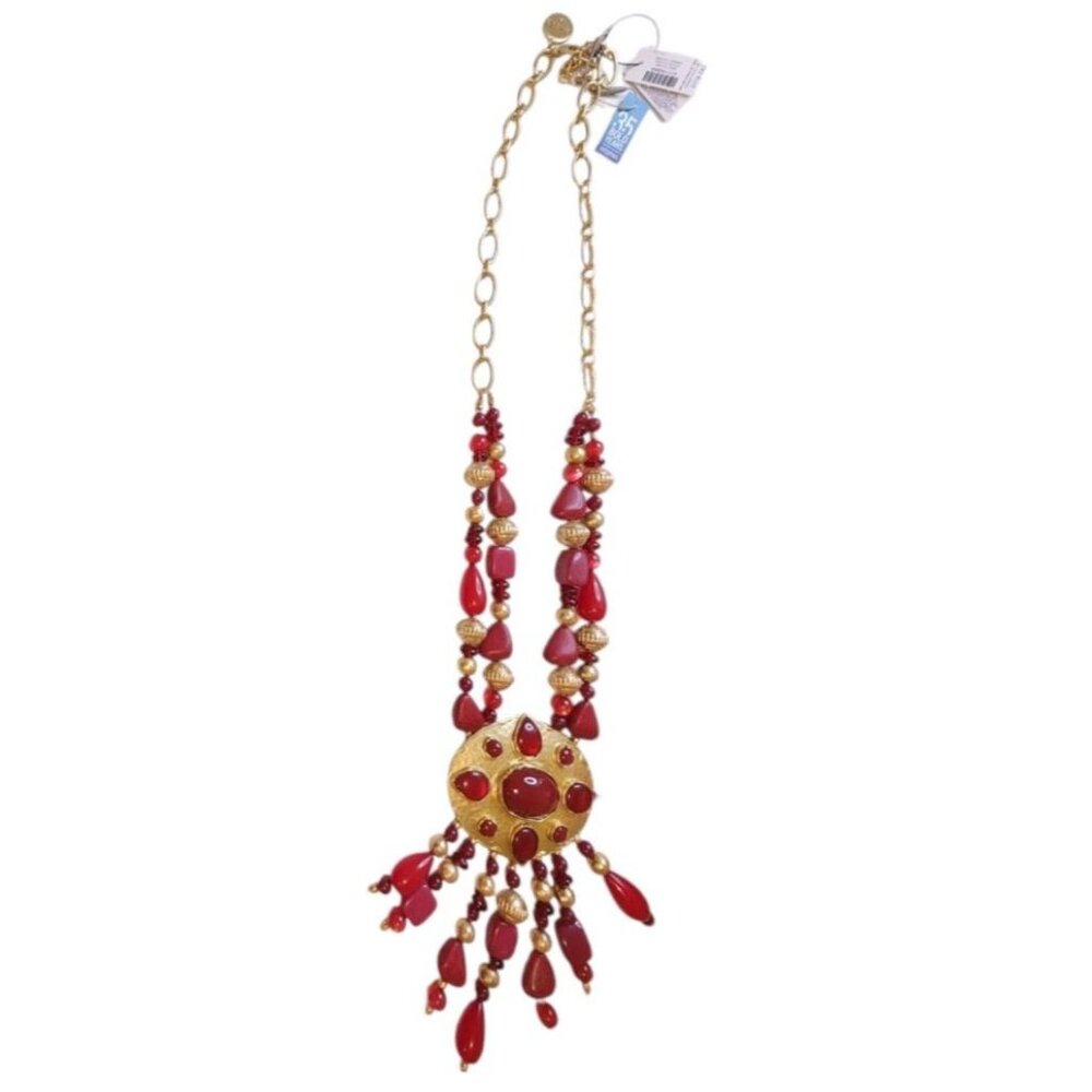 Chico Necklace 35th Anniversary Merlot Gold Pendant Limited Edition Piece